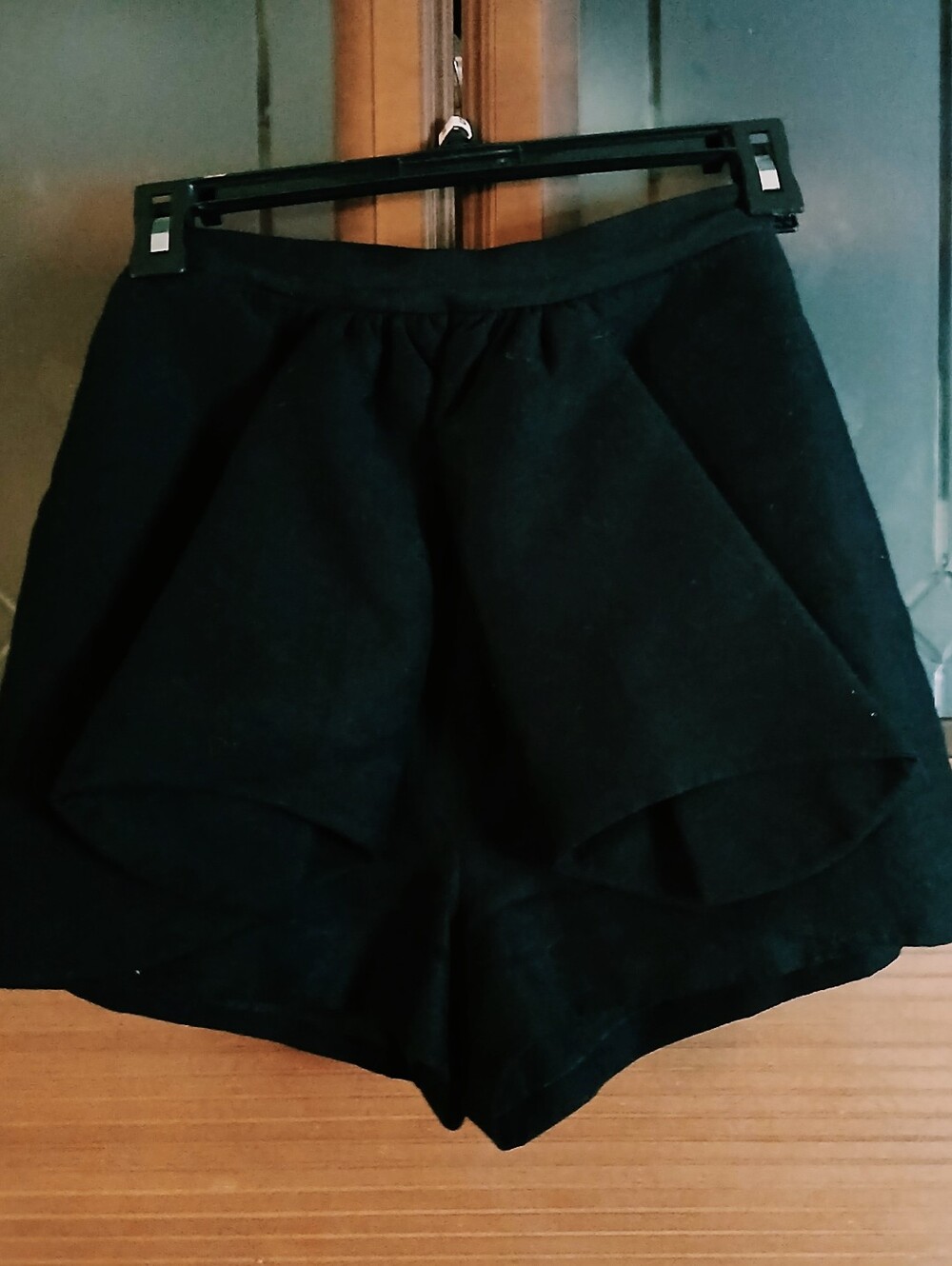 cameo Black Layered Skort Shorts